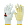 10 Gauge Polyester Liner PVC Sarung tangan bertitik
