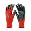 13 Gauge Polyester/Nylon Liner Nitrile Coated Sarung tangan
