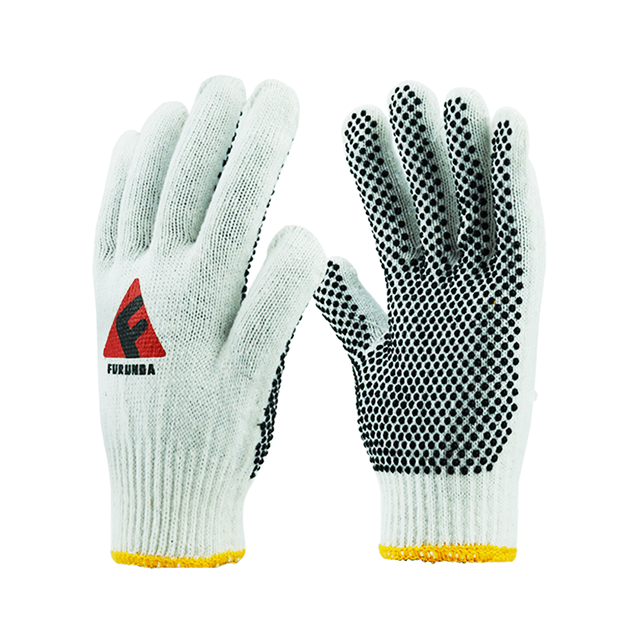 10 Gauge Polyester Liner PVC Sarung tangan bertitik